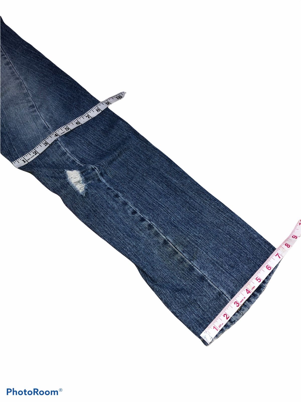 Japanese Brand TWIST LEG DISTRESSED DENIM Size US 32 / EU 48 - 9 Thumbnail