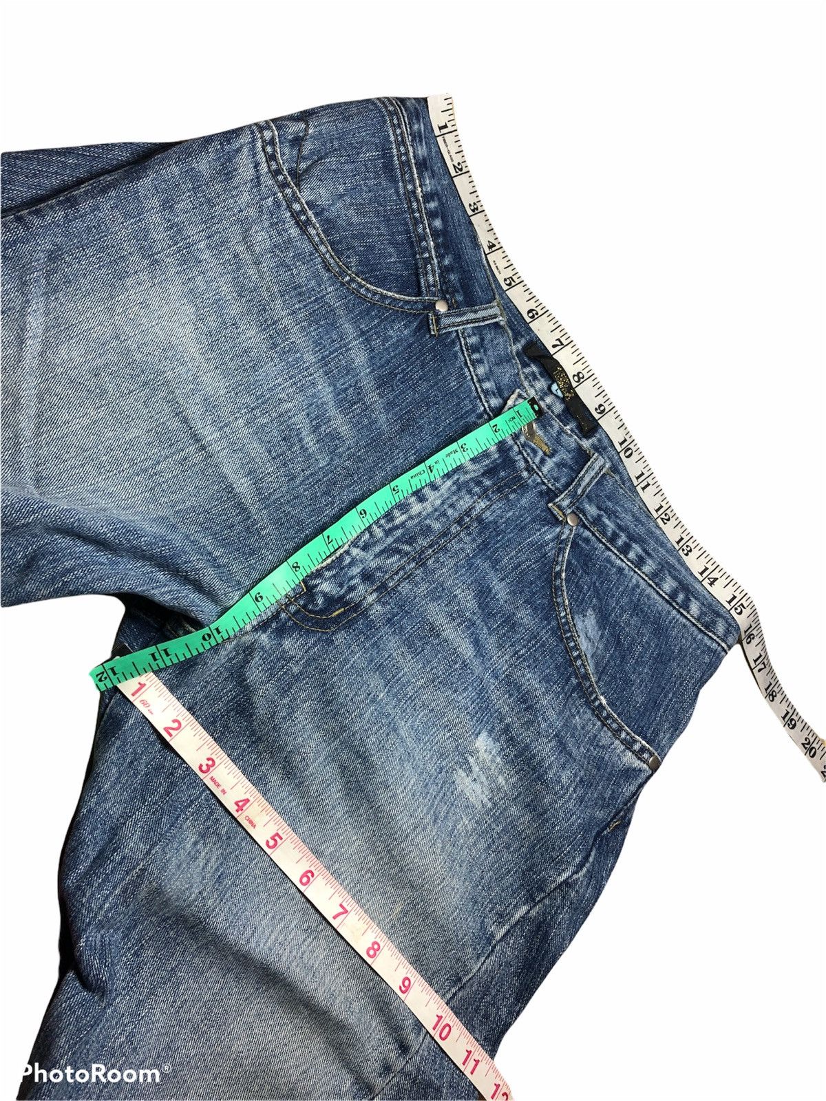Japanese Brand TWIST LEG DISTRESSED DENIM Size US 32 / EU 48 - 7 Thumbnail