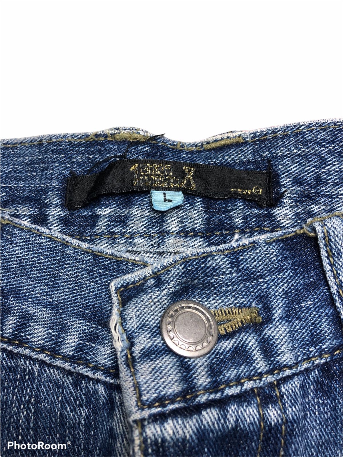 Japanese Brand TWIST LEG DISTRESSED DENIM Size US 32 / EU 48 - 5 Thumbnail