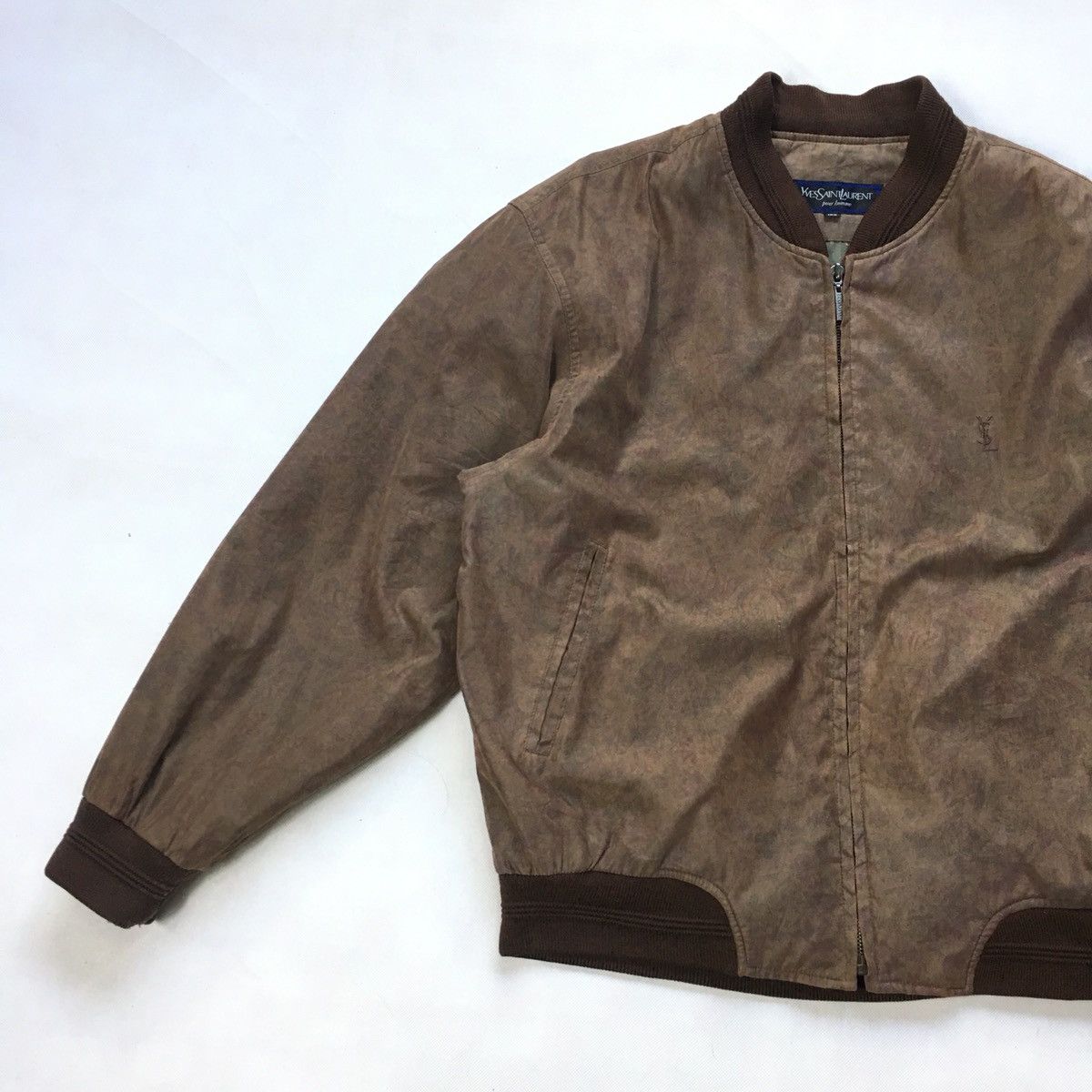 Yves Saint Laurent VIntage YSL Yves Saint Laurent Bomber Zipper Jacket Size US L / EU 52-54 / 3 - 5 Thumbnail