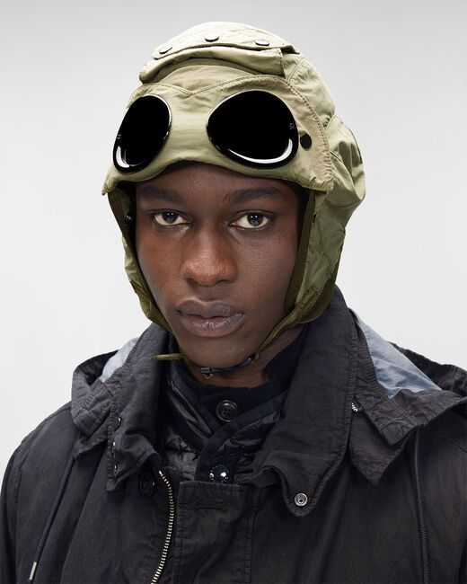 C.P. Company C.P. Company Flatt Nylon Goggle Hood Hat | Grailed