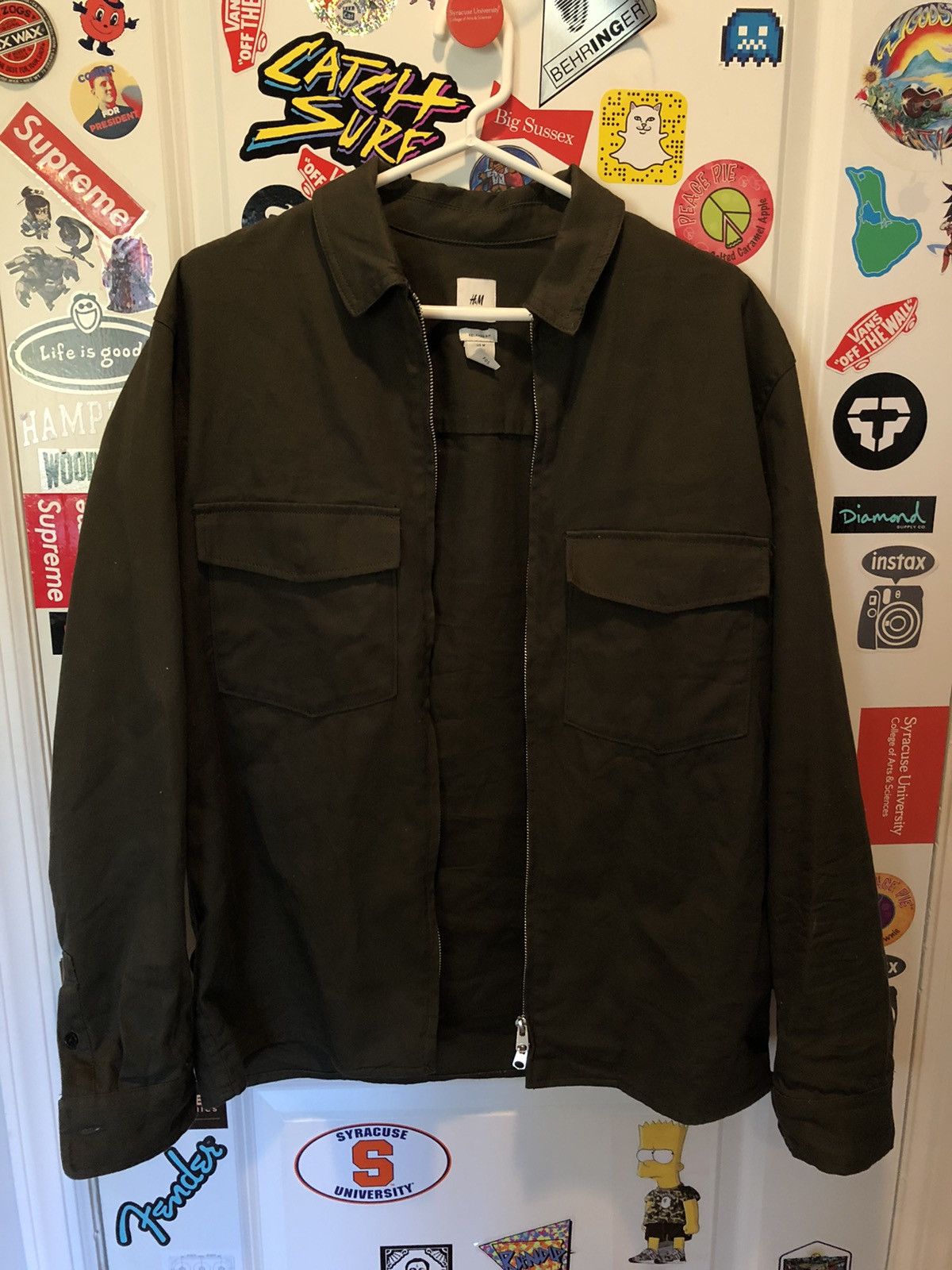H&M H&M Worker Chore Jacket Utility Coat Shirt Work Full Zip | Grailed