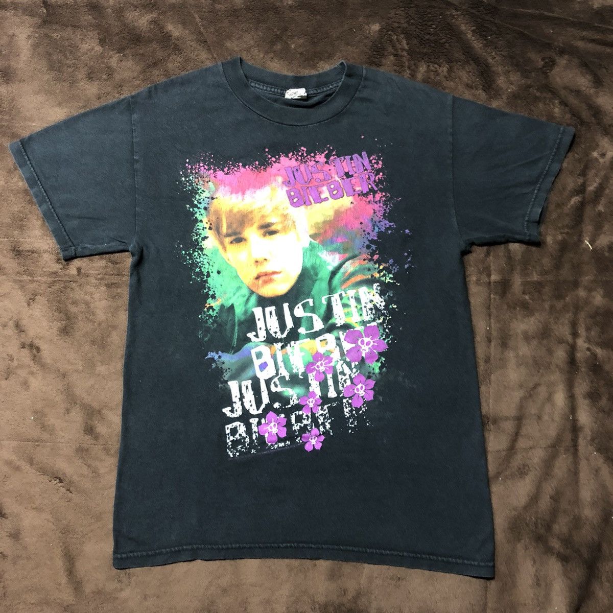 Band Tees × Vintage Vintage 2010 Justin Bieber Tour T Shirt Size US S / EU 44-46 / 1 - 2 Thumbnail