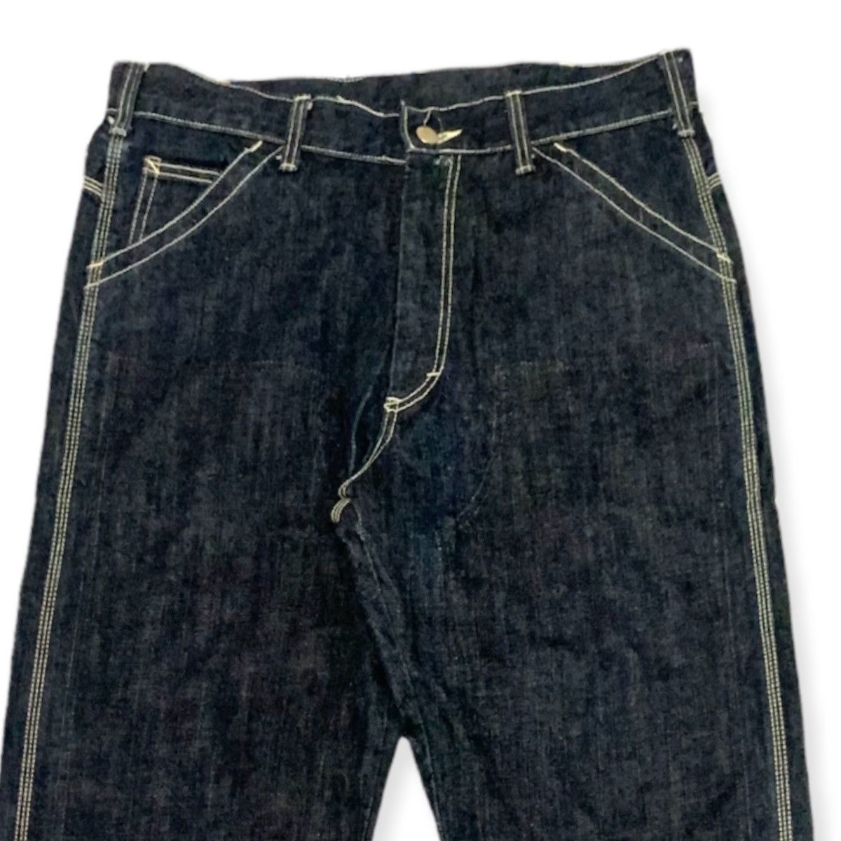 Sasquatchfabrix Worker Raw Denim Indigo Jeans Size US 33 - 2 Thumbnail