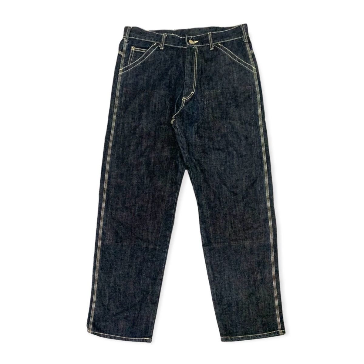Sasquatchfabrix Worker Raw Denim Indigo Jeans Size US 33 - 1 Thumbnail