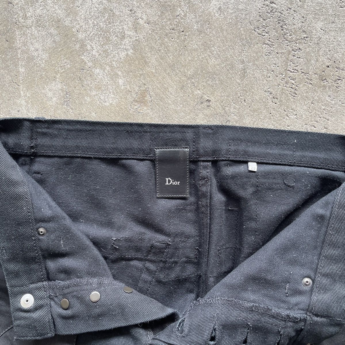 Dior × Hedi Slimane Dior Aw07 navigate black patchwork denim *SEND OFFERS* Size US 29 - 3 Thumbnail