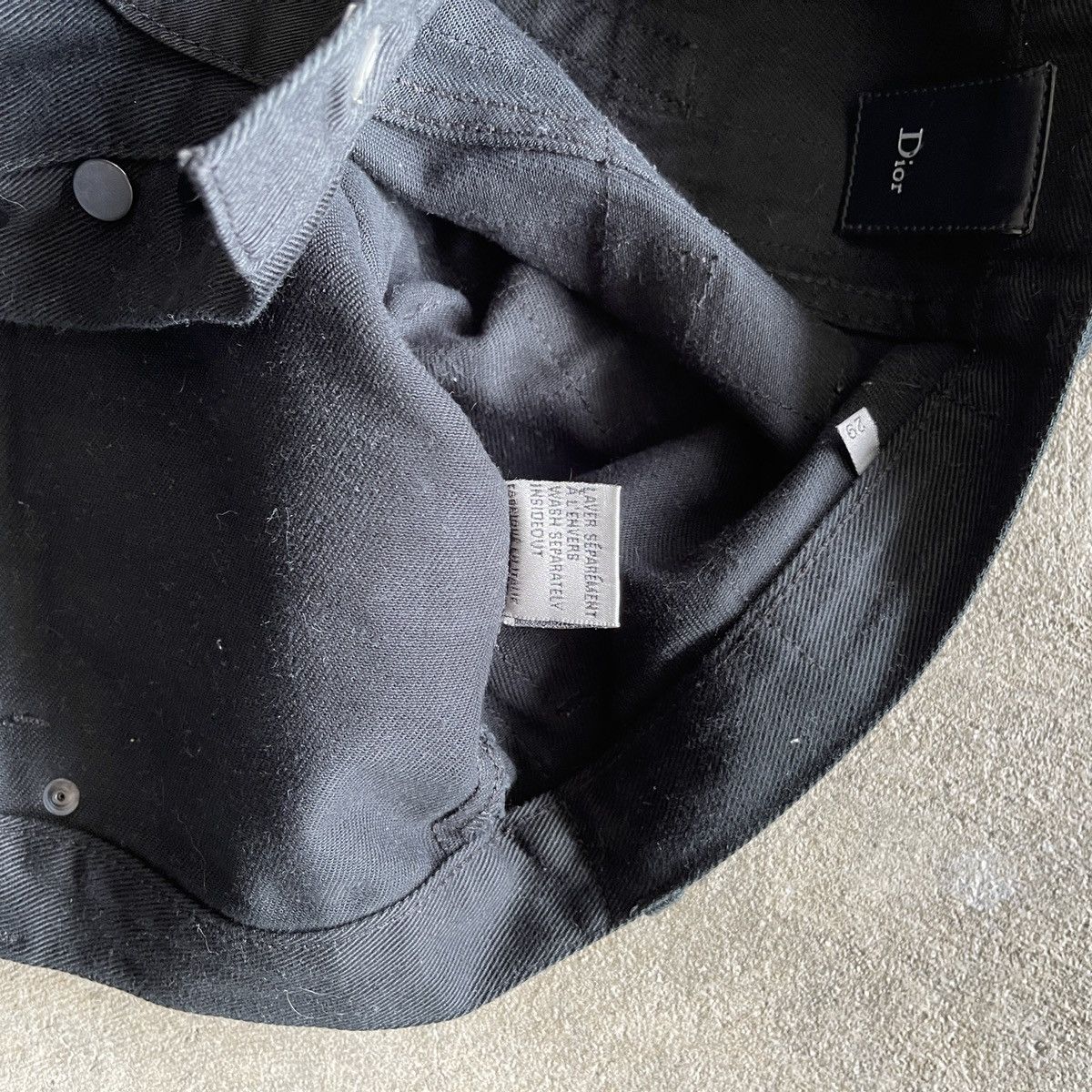 Dior × Hedi Slimane Dior Aw07 navigate black patchwork denim *SEND OFFERS* Size US 29 - 9 Thumbnail