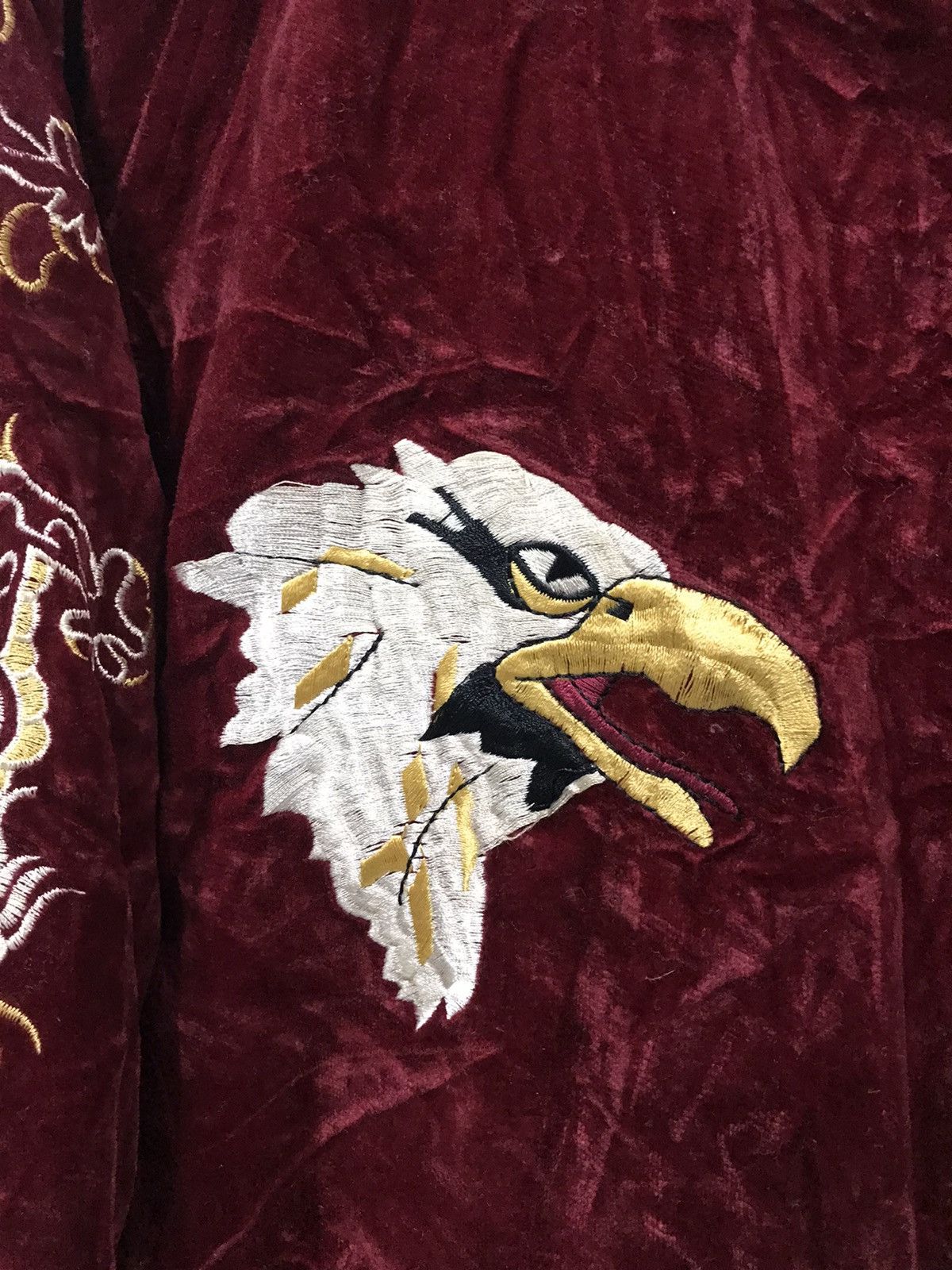 Japanese Brand JUNGLE STORM Japan Velvet Sukajan Quilted Dragon Embroidery Size US L / EU 52-54 / 3 - 5 Thumbnail