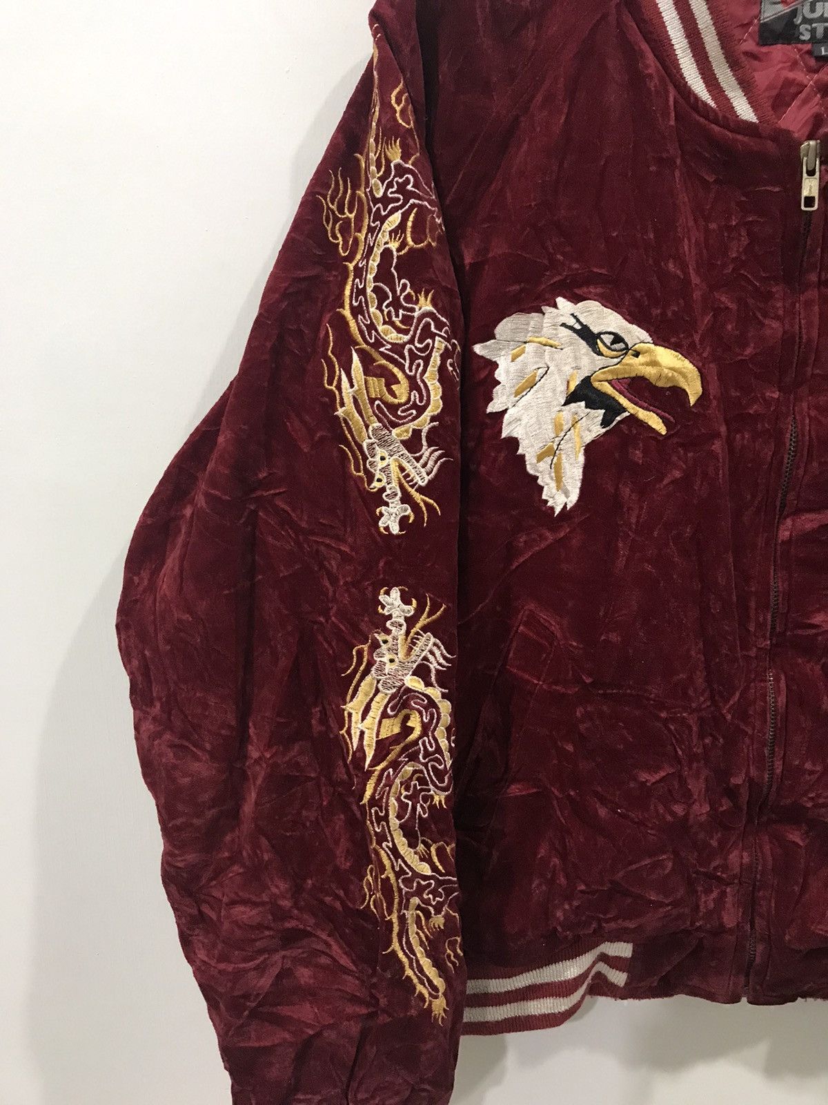 Japanese Brand JUNGLE STORM Japan Velvet Sukajan Quilted Dragon Embroidery Size US L / EU 52-54 / 3 - 7 Thumbnail