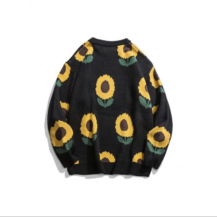 Japanese Brand Sunflowers Knitted Sweater Pullover Grailed