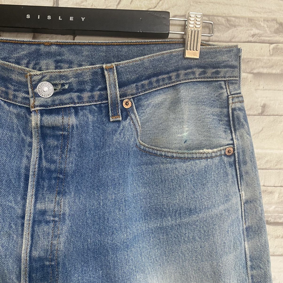 Levi's Vintage Levis 501xx Distressed Jeans 34x30 Size US 34 / EU 50 - 9 Thumbnail