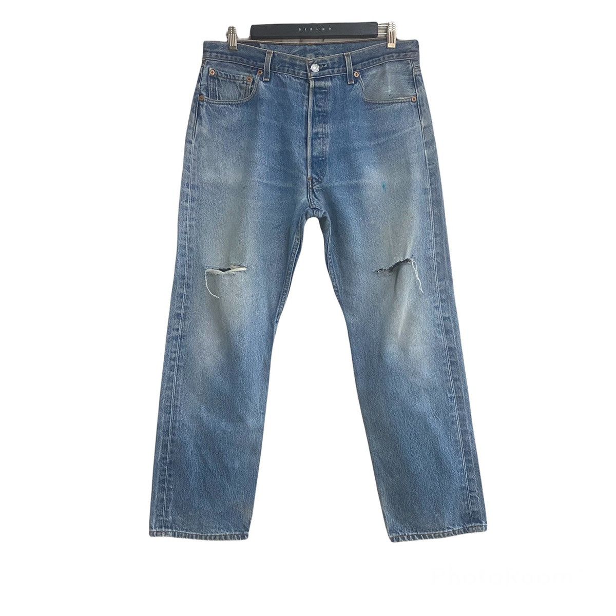 Levi's Vintage Levis 501xx Distressed Jeans 34x30 Size US 34 / EU 50 - 1 Thumbnail