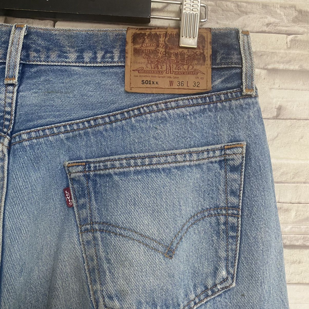 Levi's Vintage Levis 501xx Distressed Jeans 34x30 Size US 34 / EU 50 - 15 Thumbnail