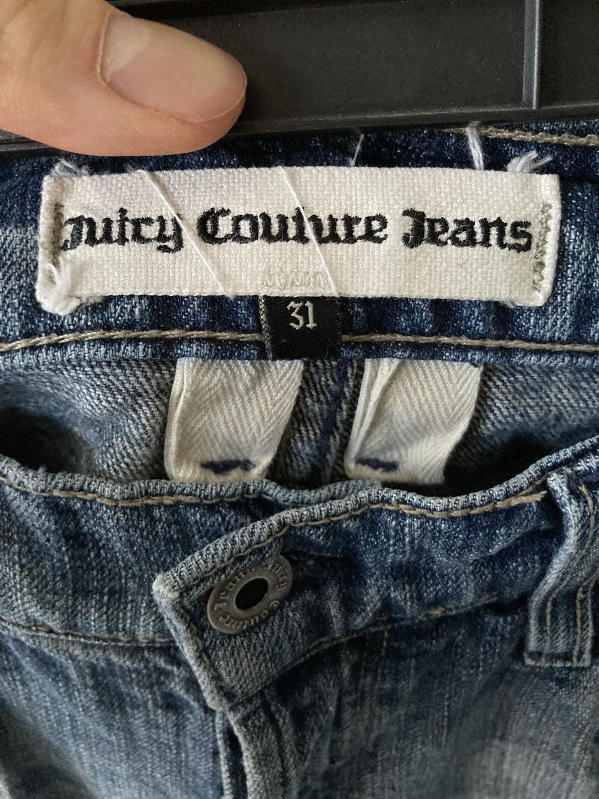 Juicy Couture Jeans RARE Y2K TACKY JUICY COUTURE JEANS Size US 31 - 5 Thumbnail