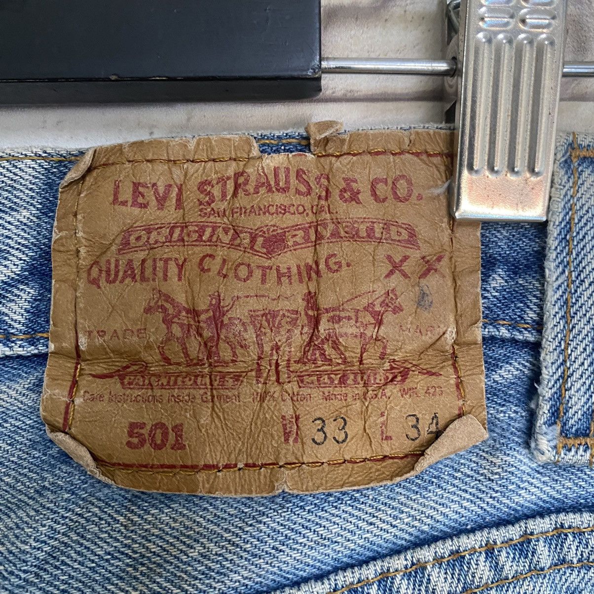 Levi's Vintage Levis 501 Custom Distressed Mickey Painter Jeans Size US 32 / EU 48 - 18 Thumbnail
