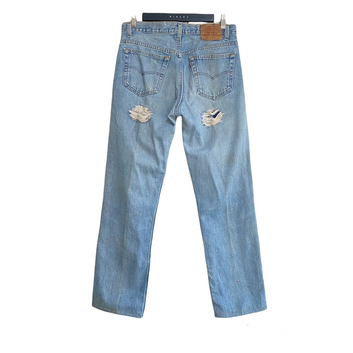 Levi's Vintage Levis 501 Custom Distressed Mickey Painter Jeans Size US 32 / EU 48 - 2 Thumbnail