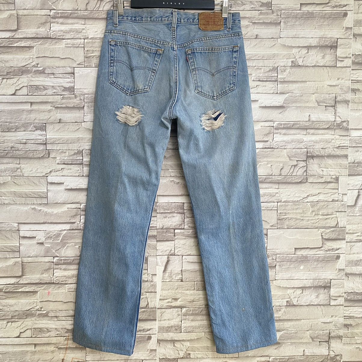 Levi's Vintage Levis 501 Custom Distressed Mickey Painter Jeans Size US 32 / EU 48 - 12 Thumbnail