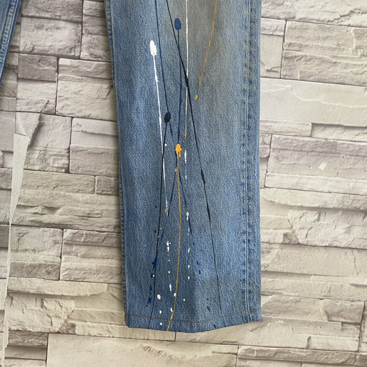 Levi's Vintage Levis 501 Custom Distressed Mickey Painter Jeans Size US 32 / EU 48 - 11 Thumbnail