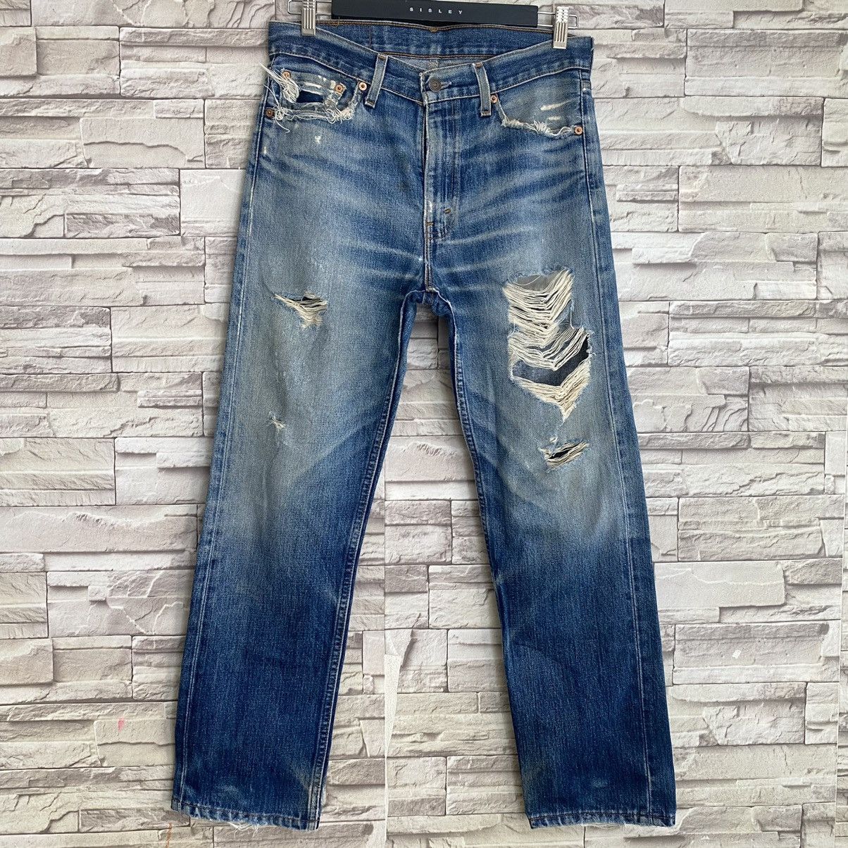Levi's Vintage Levis 505 Grunge Denim Jeans Size US 32 / EU 48 - 3 Thumbnail