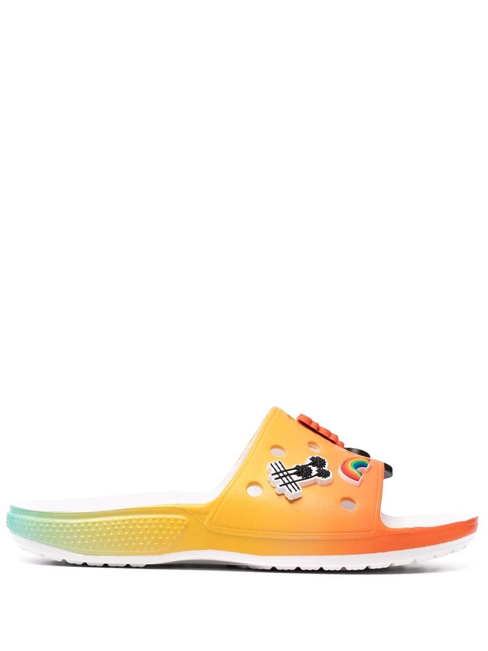 Crocs CROCS x Free & Easy - Don't Trip Rainbow-Fade Slides 11US Size US 11 / EU 44 - 3 Thumbnail