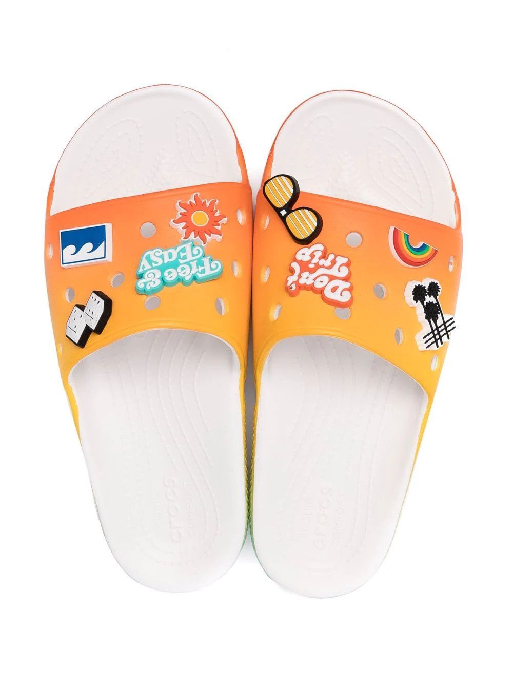 Crocs CROCS x Free & Easy - Don't Trip Rainbow-Fade Slides 11US Size US 11 / EU 44 - 1 Thumbnail