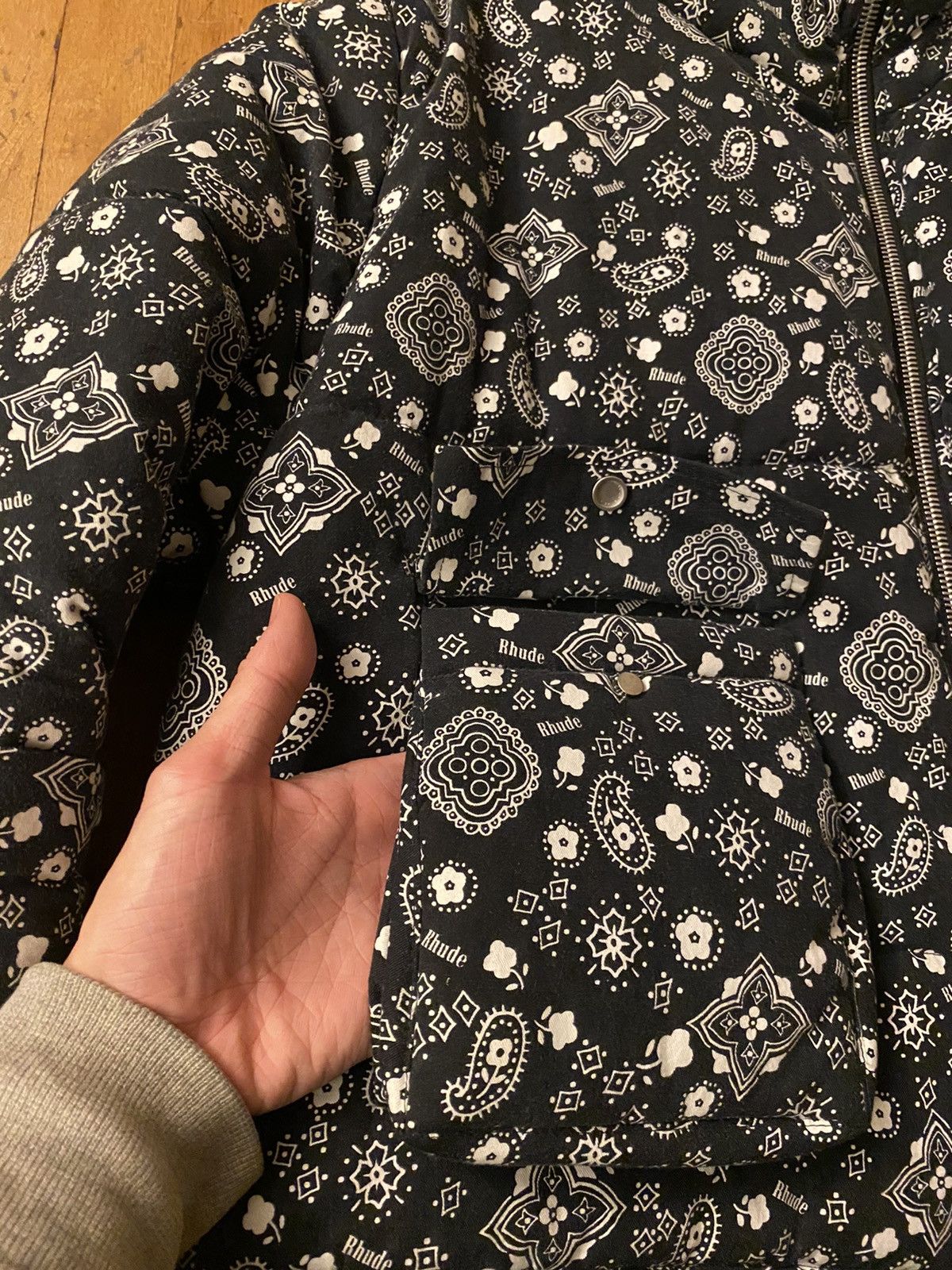 Rhude Bandana Print Puffer Jacket Size US L / EU 52-54 / 3 - 4 Thumbnail