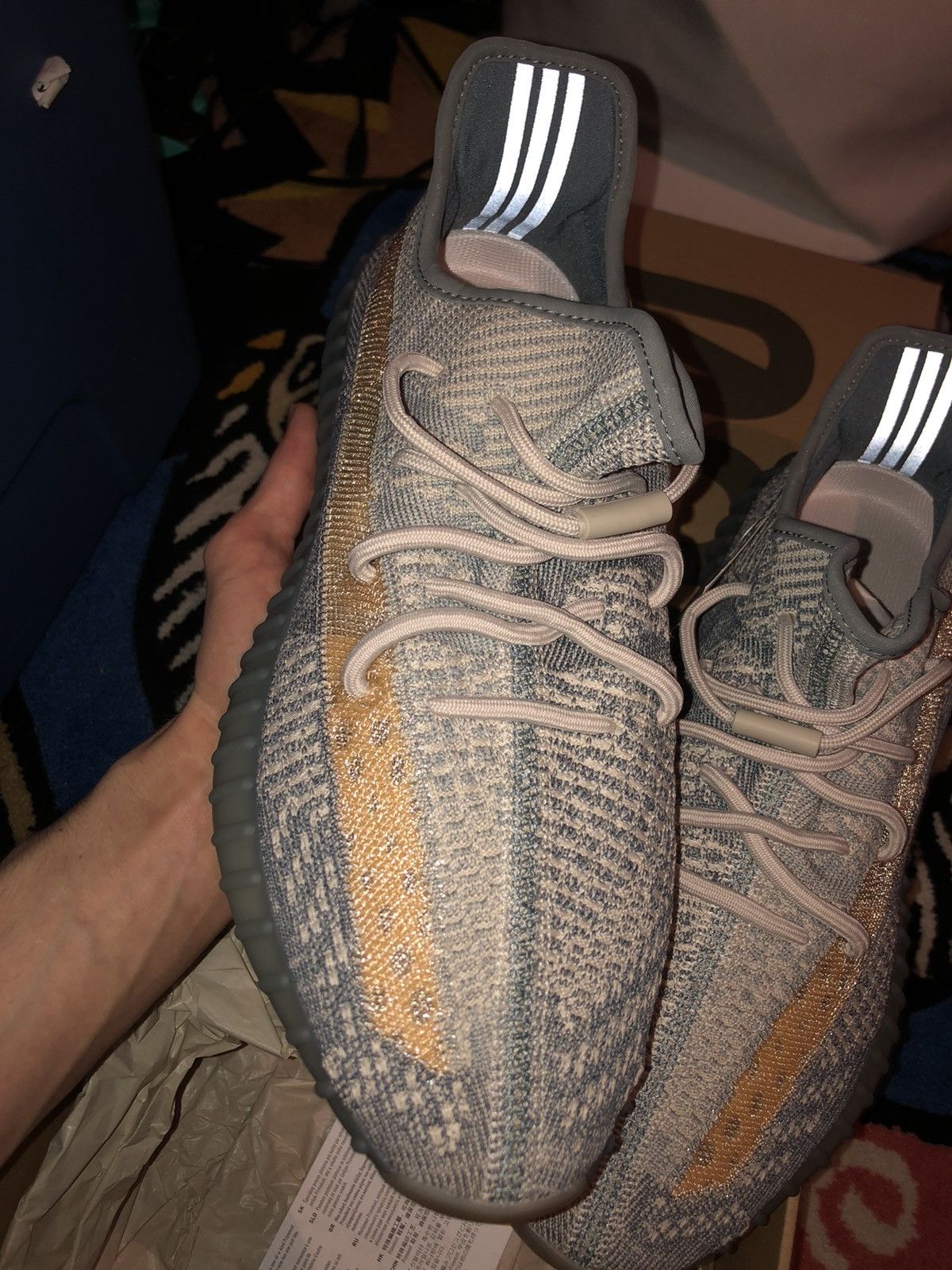 Adidas Yeezy Boost 350 V2 Israfil Size US 12 / EU 45 - 3 Thumbnail
