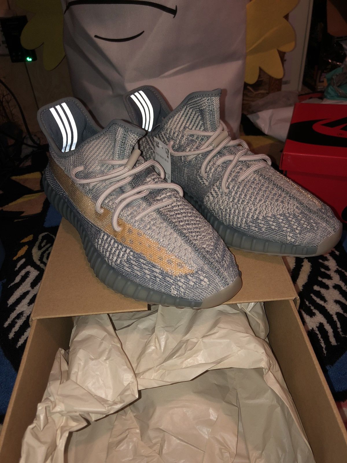 Adidas Yeezy Boost 350 V2 Israfil Size US 12 / EU 45 - 1 Thumbnail