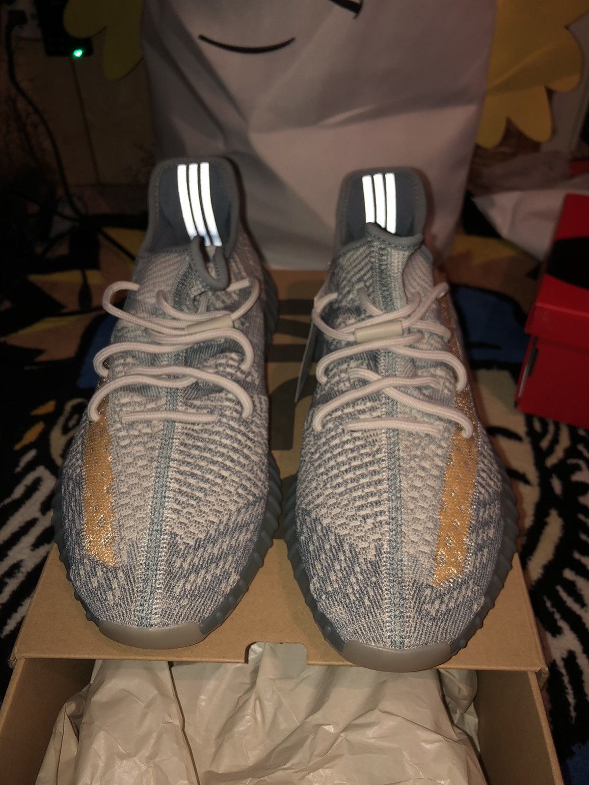 Adidas Yeezy Boost 350 V2 Israfil Size US 12 / EU 45 - 2 Thumbnail