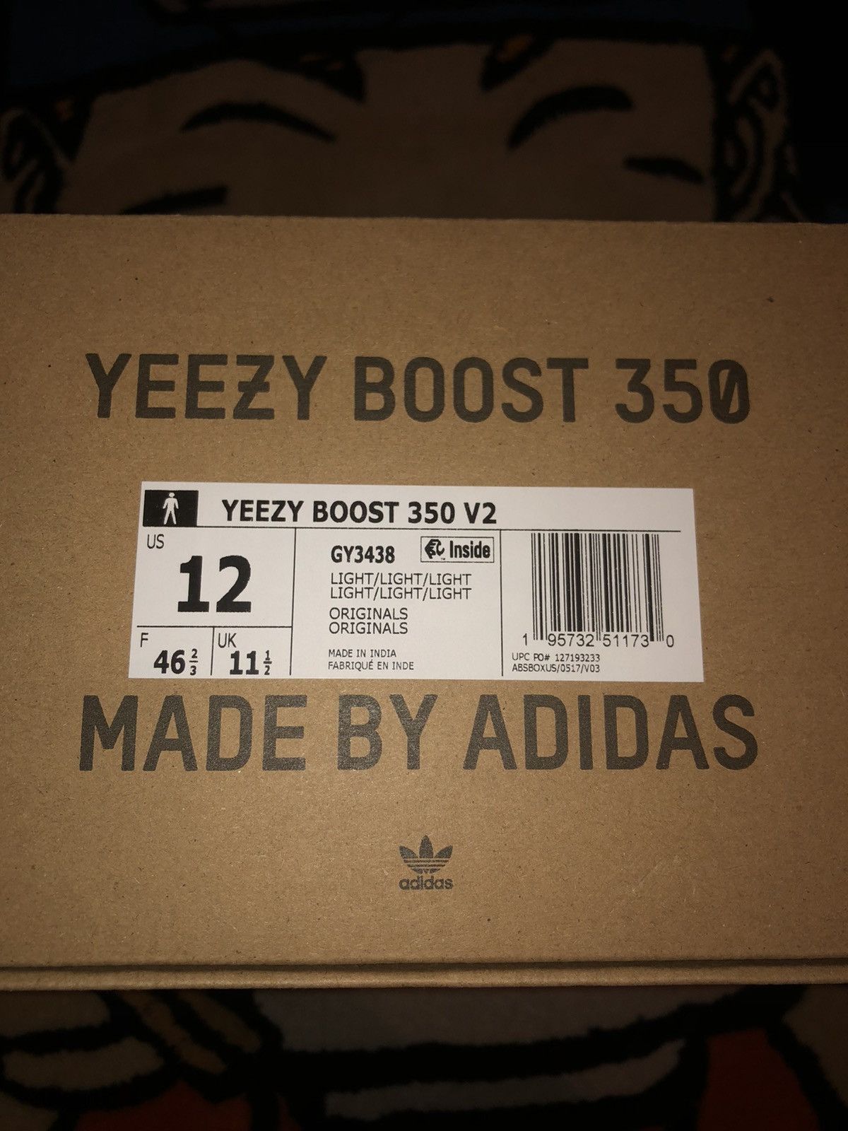 Adidas Yeezy Boost 350 V2 Light Size US 12 / EU 45 - 13 Thumbnail