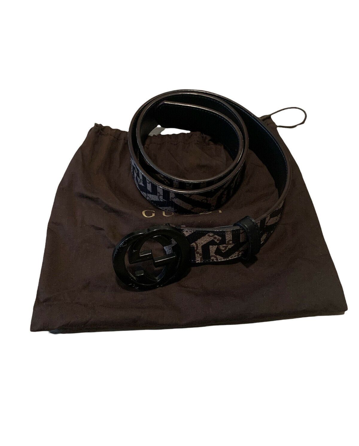 Gucci Canvas Leather 90/36 Gucci GG Canvas Leather Belt Beige/Brown Size 90/36 main image 3