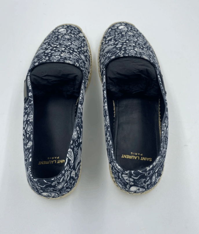 Saint Laurent Paris Saint Laurent Patterned Logo Espadrilles Size US 8 / EU 41 - 4 Thumbnail