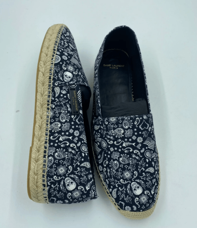 Saint Laurent Paris Saint Laurent Patterned Logo Espadrilles Size US 8 / EU 41 - 7 Thumbnail