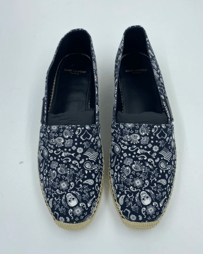 Saint Laurent Paris Saint Laurent Patterned Logo Espadrilles Size US 8 / EU 41 - 2 Thumbnail