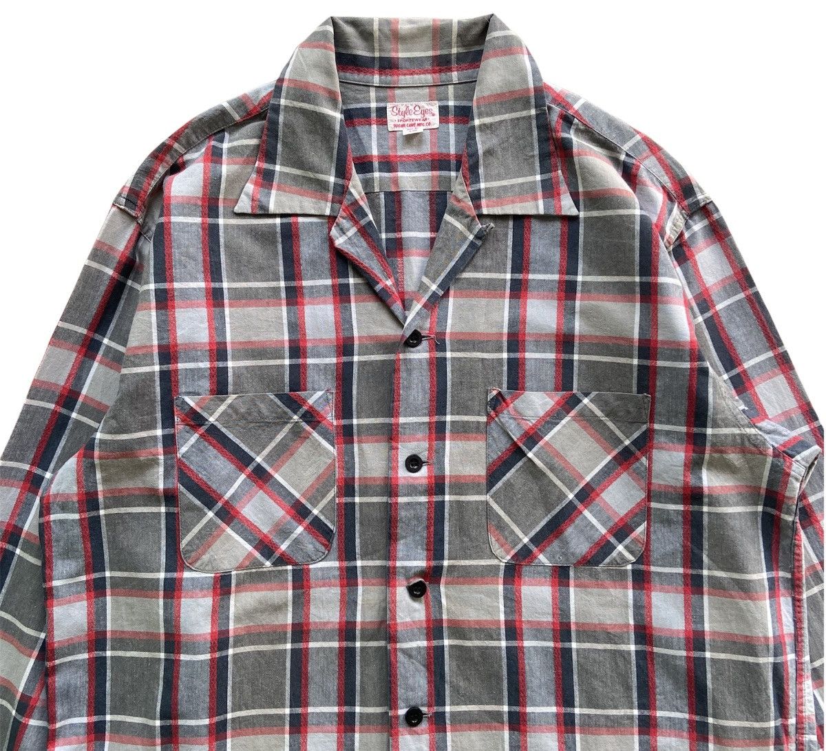 Sugar Cane Vintage Style Eyes Sugar Cane Open Collar Shirt Size US M / EU 48-50 / 2 - 2 Thumbnail