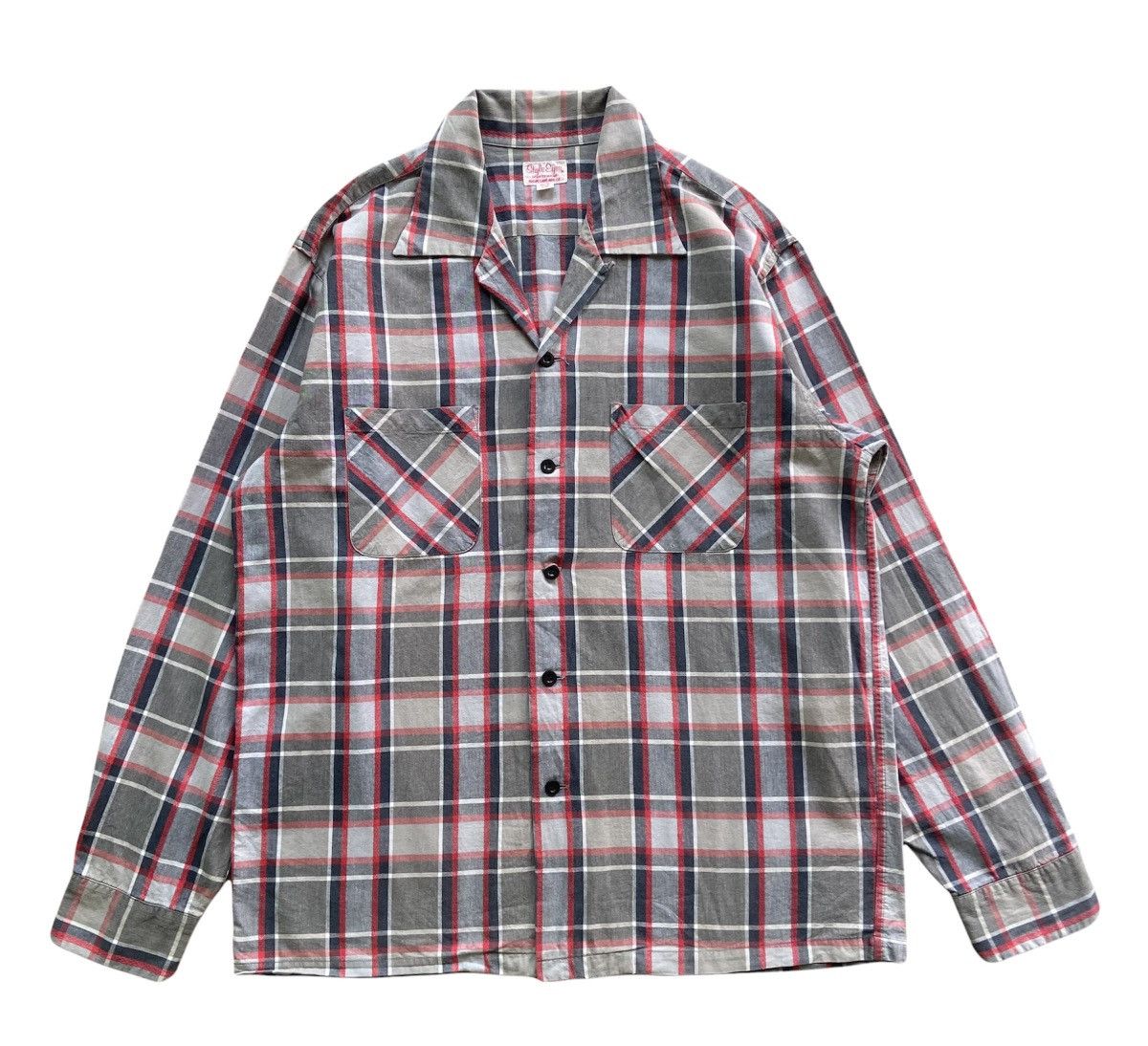 Sugar Cane Vintage Style Eyes Sugar Cane Open Collar Shirt Size US M / EU 48-50 / 2 - 1 Thumbnail