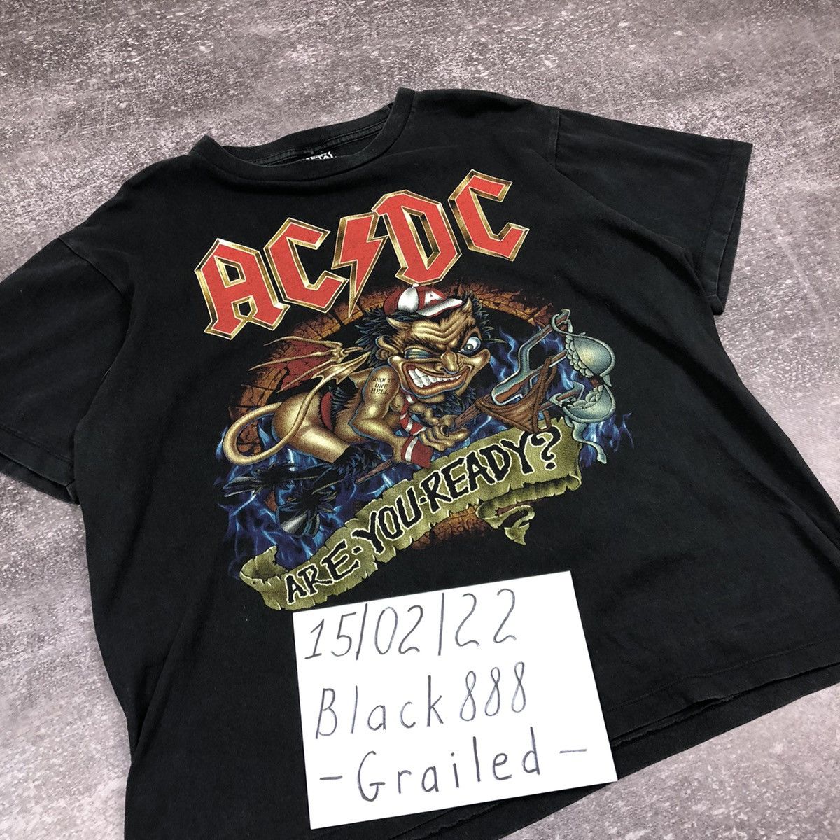 AC/DC Vintage AC DC Are You Ready Two Sided T Shirt Size US M / EU 48-50 / 2 - 15 Thumbnail