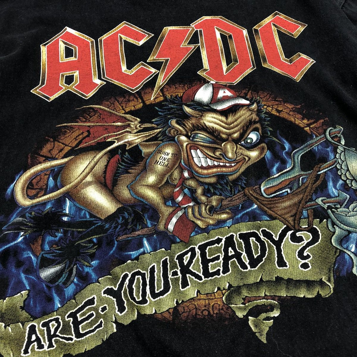 AC/DC Vintage AC DC Are You Ready Two Sided T Shirt Size US M / EU 48-50 / 2 - 10 Thumbnail