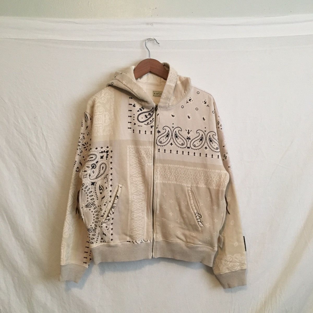 Kapital Kapital Bandana Quilted Zip Up Hood Sweatshirt Grailed