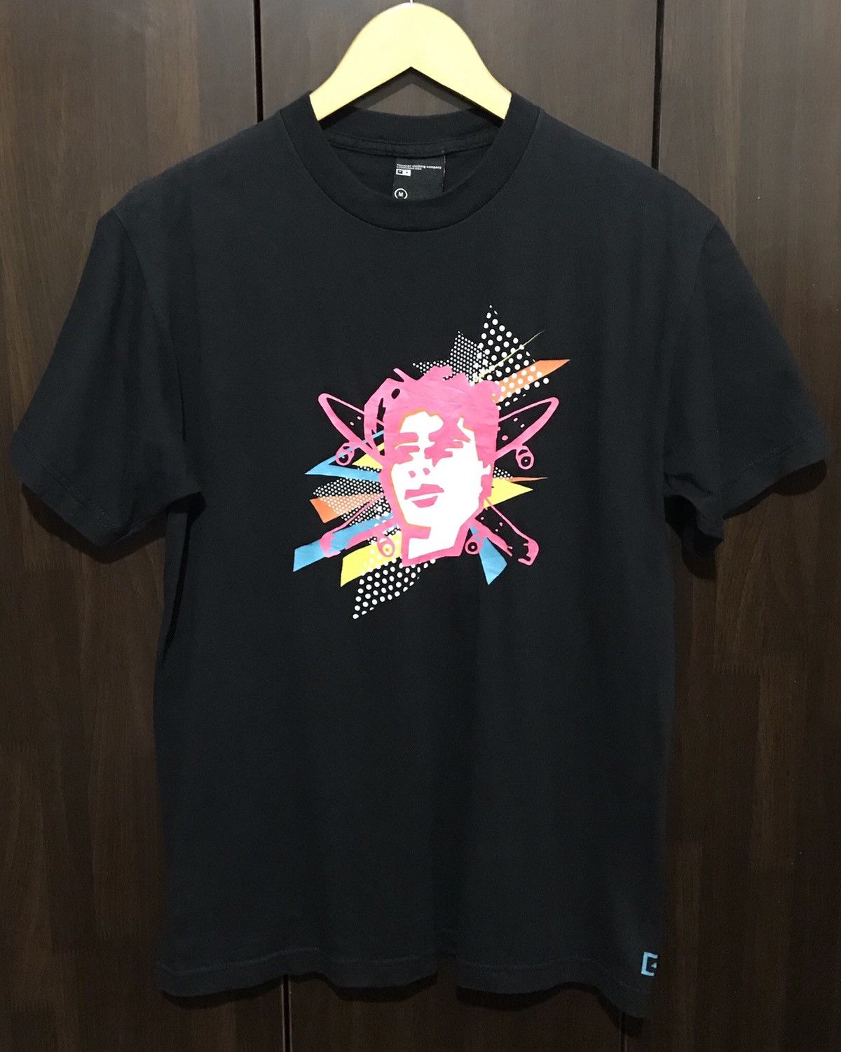 image of Four Star X Mark Gonzales Skateboard Tshirt in Black, Men's (Size Medium)