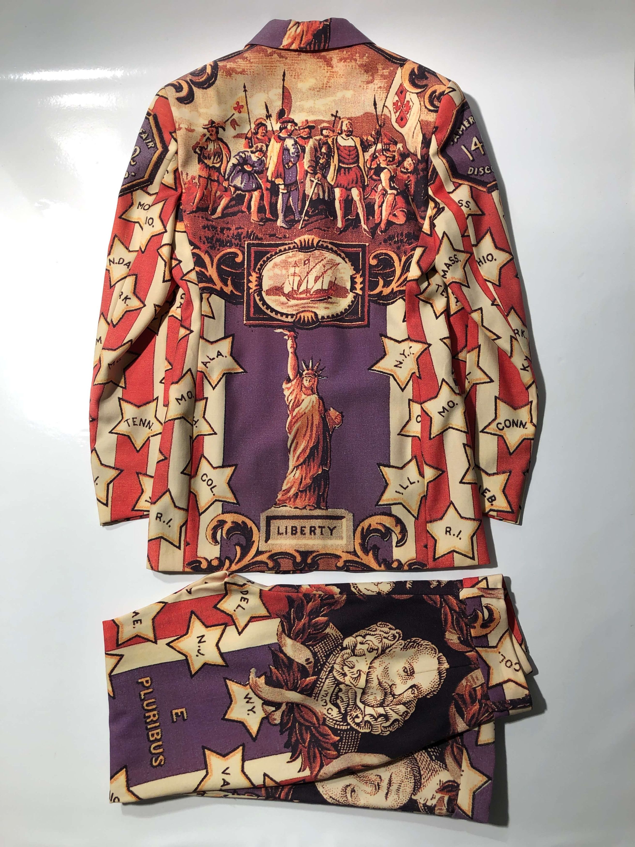 Jean Dolce & Gabbana Oversize Imprimé Statue Grecque - Taille M, Neuf Avec étiquettes