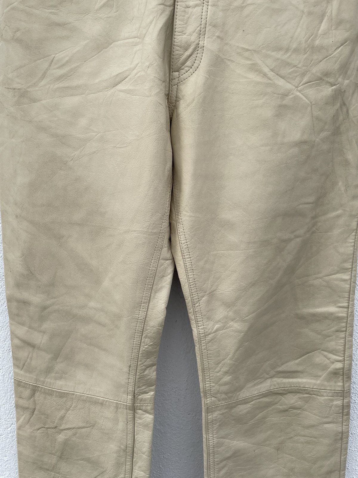 Japanese Brand Vintage Trans Continent Leather Pants Size US 27 - 3 Thumbnail