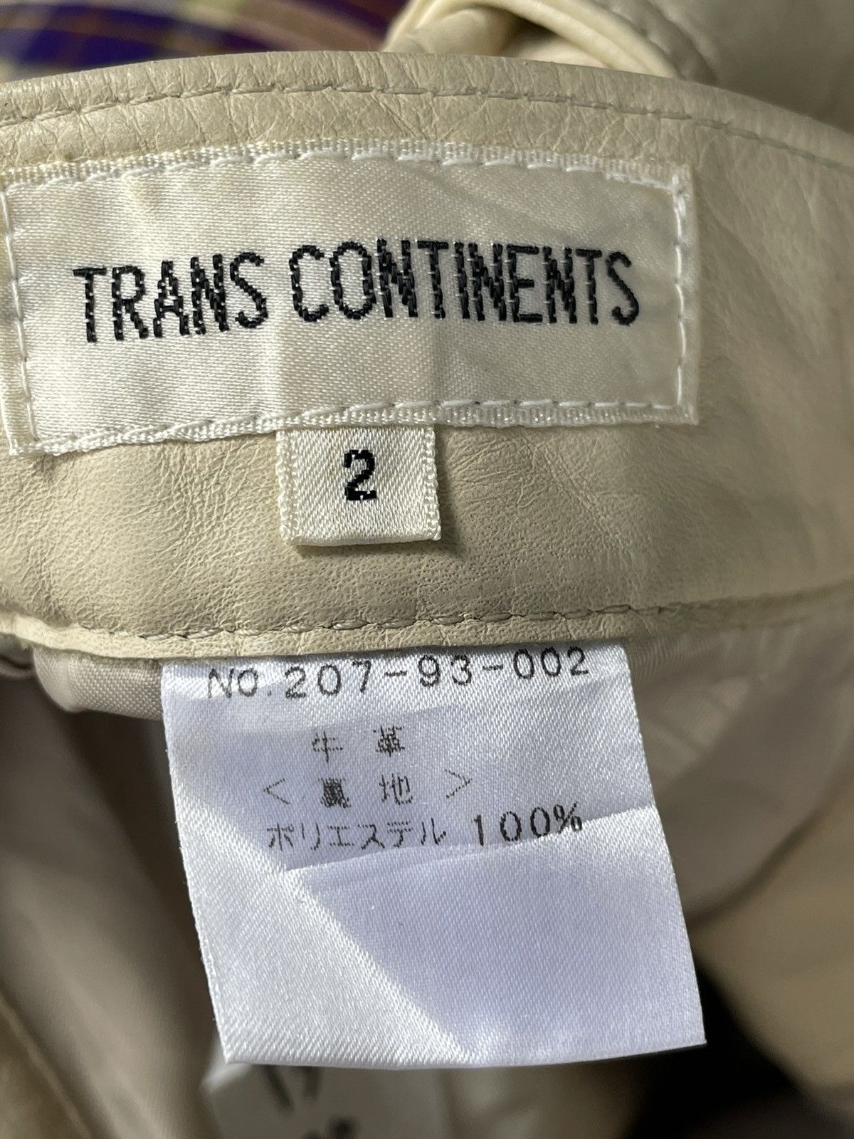 Japanese Brand Vintage Trans Continent Leather Pants Size US 27 - 15 Thumbnail