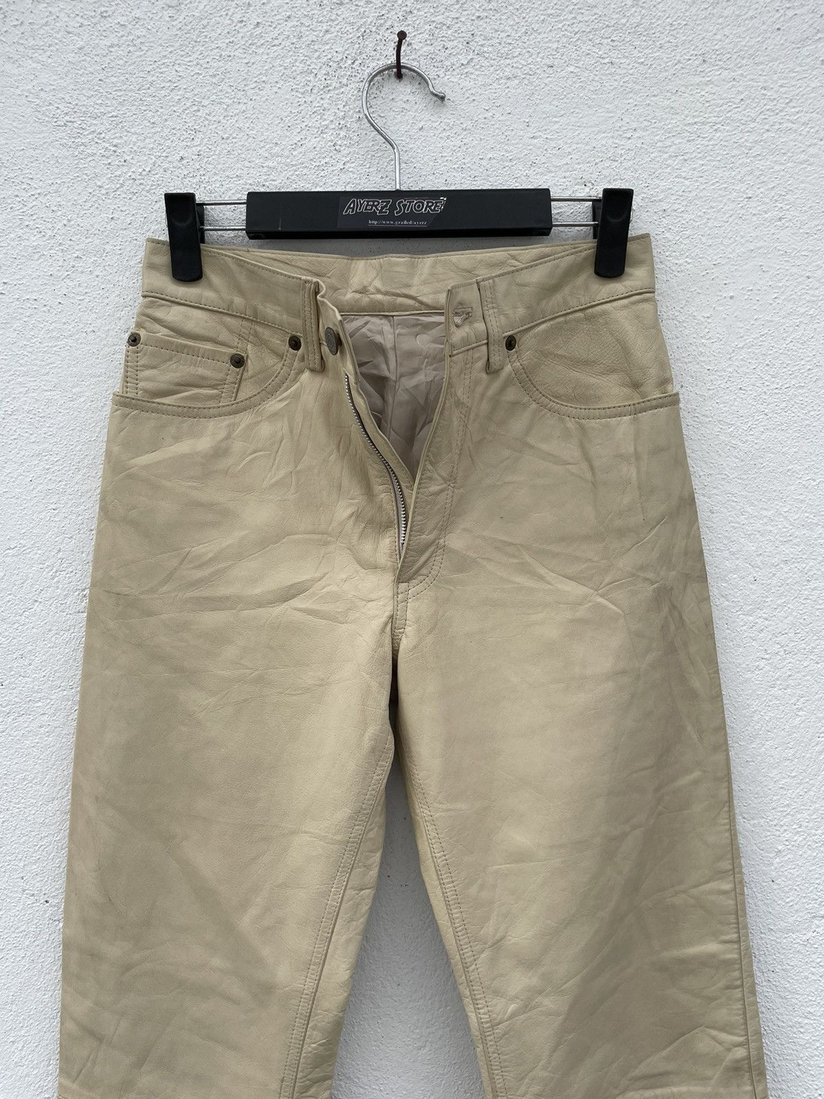Japanese Brand Vintage Trans Continent Leather Pants Size US 27 - 13 Thumbnail