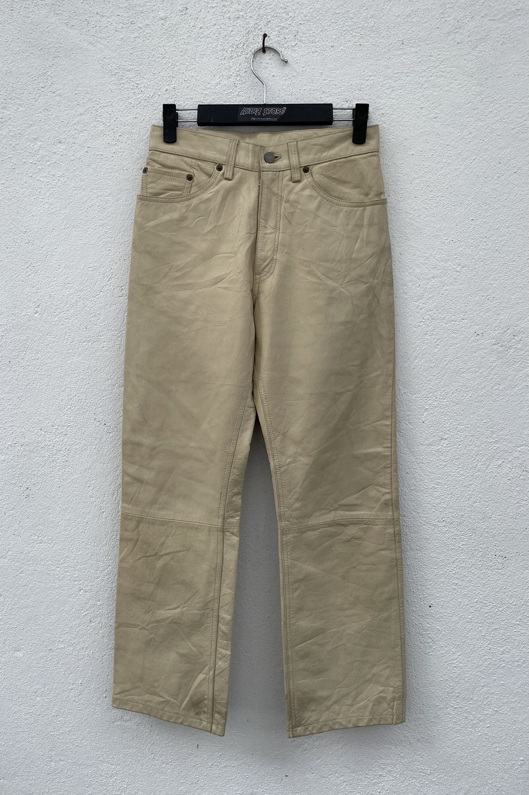 Japanese Brand Vintage Trans Continent Leather Pants Size US 27 - 1 Thumbnail