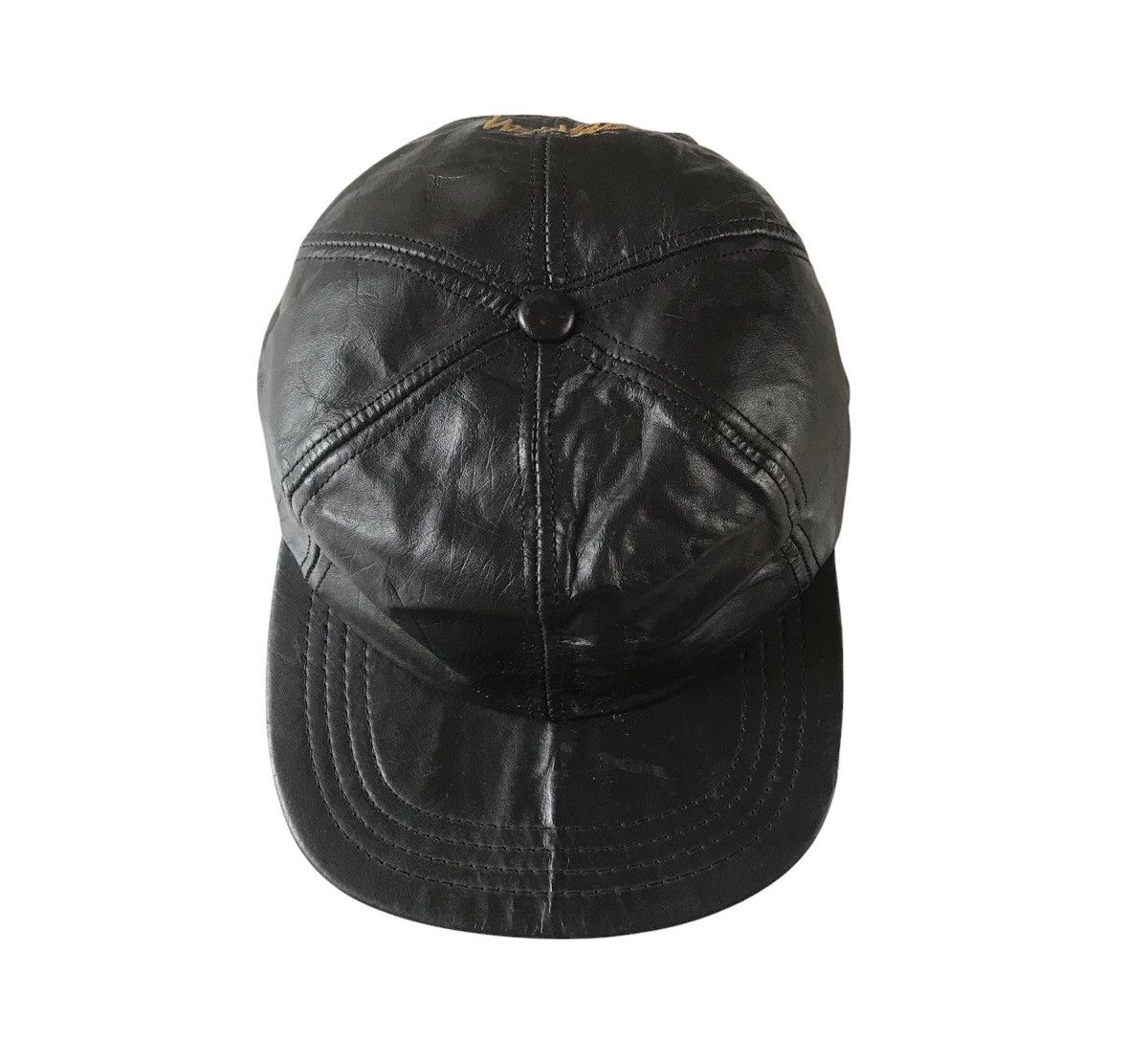 Stussy OG 90’s Stussy Tribe Leather Cap Made in USA Size ONE SIZE - 1 Thumbnail