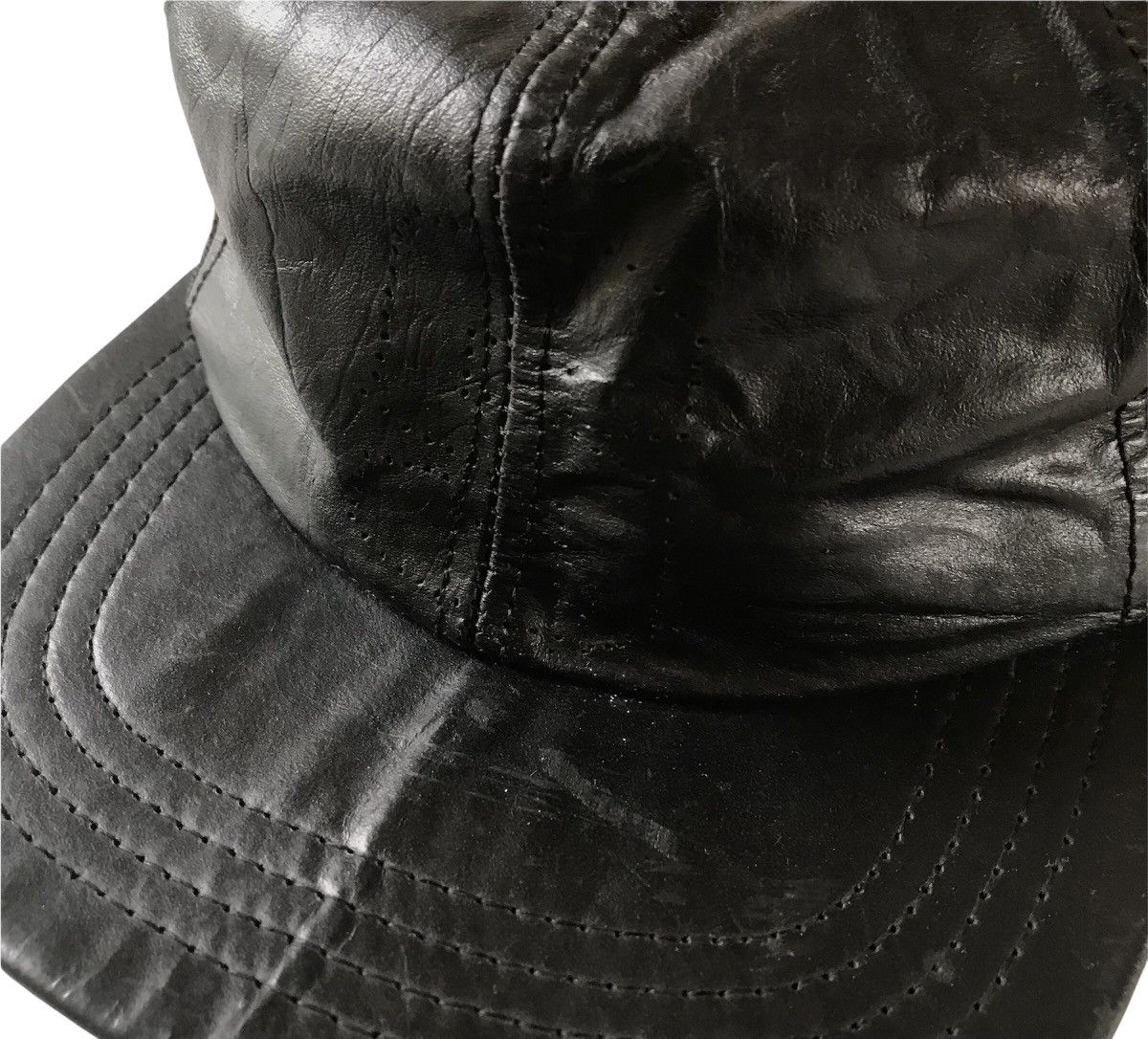 Stussy OG 90’s Stussy Tribe Leather Cap Made in USA Size ONE SIZE - 4 Thumbnail