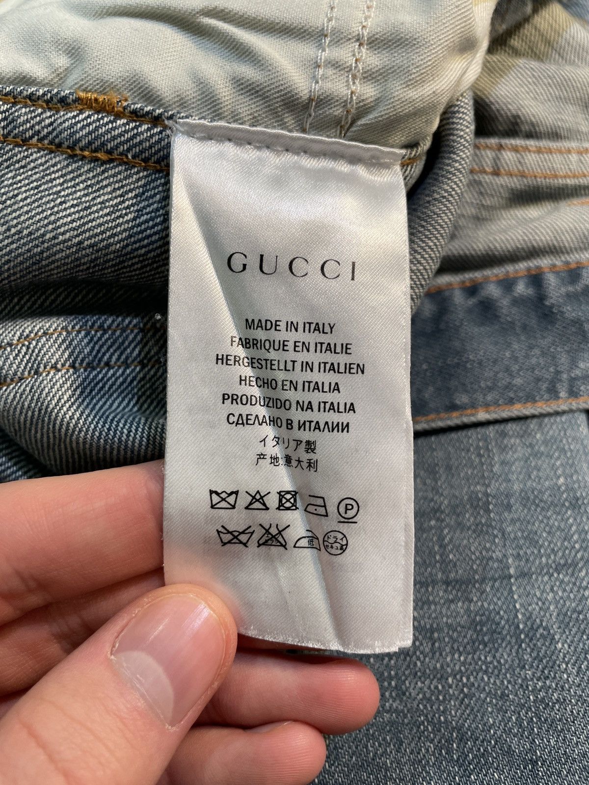 Gucci Gucci Acid Wash Cropped Jeans Size US 31 - 6 Thumbnail