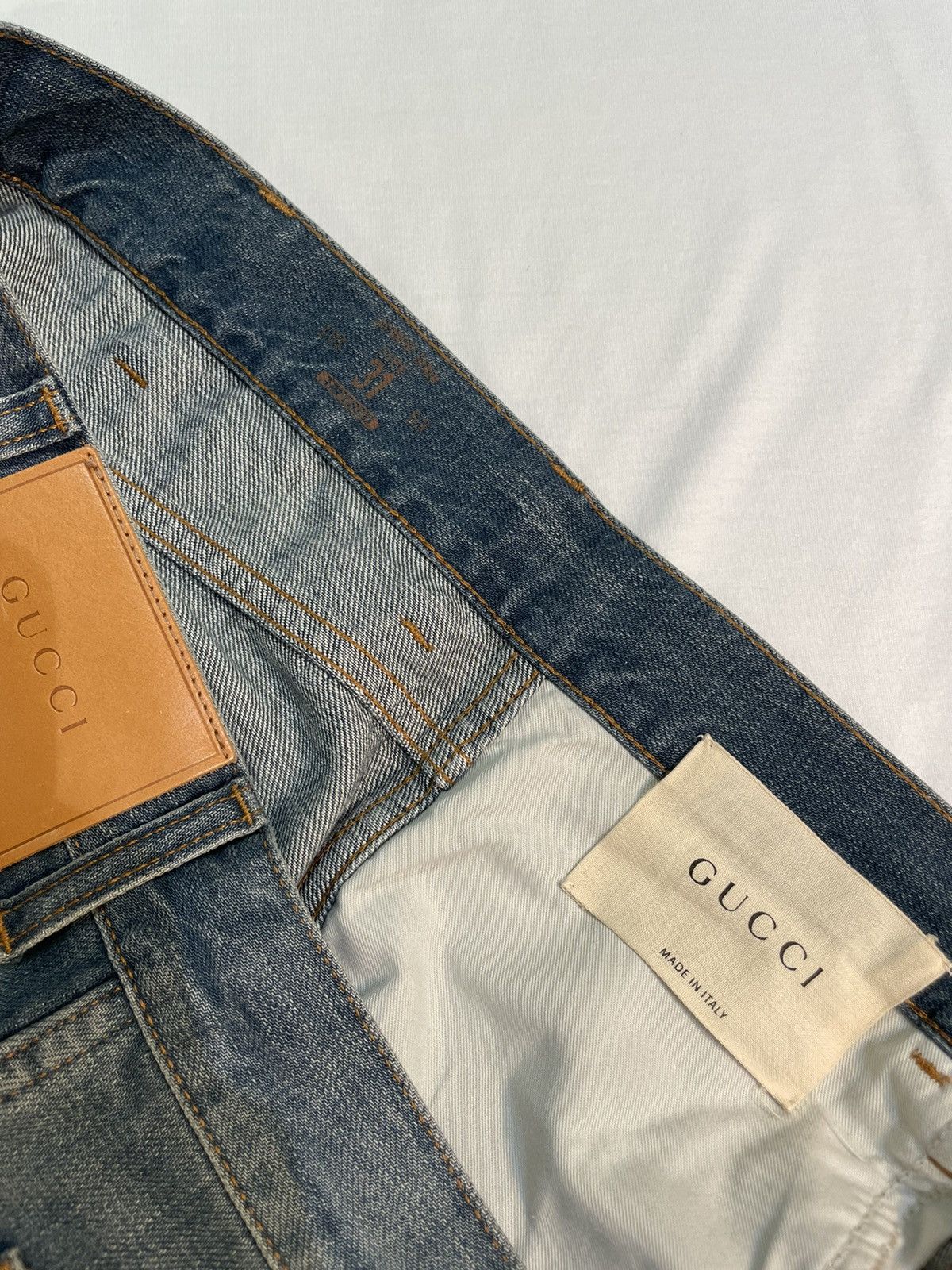 Gucci Gucci Acid Wash Cropped Jeans Size US 31 - 5 Thumbnail