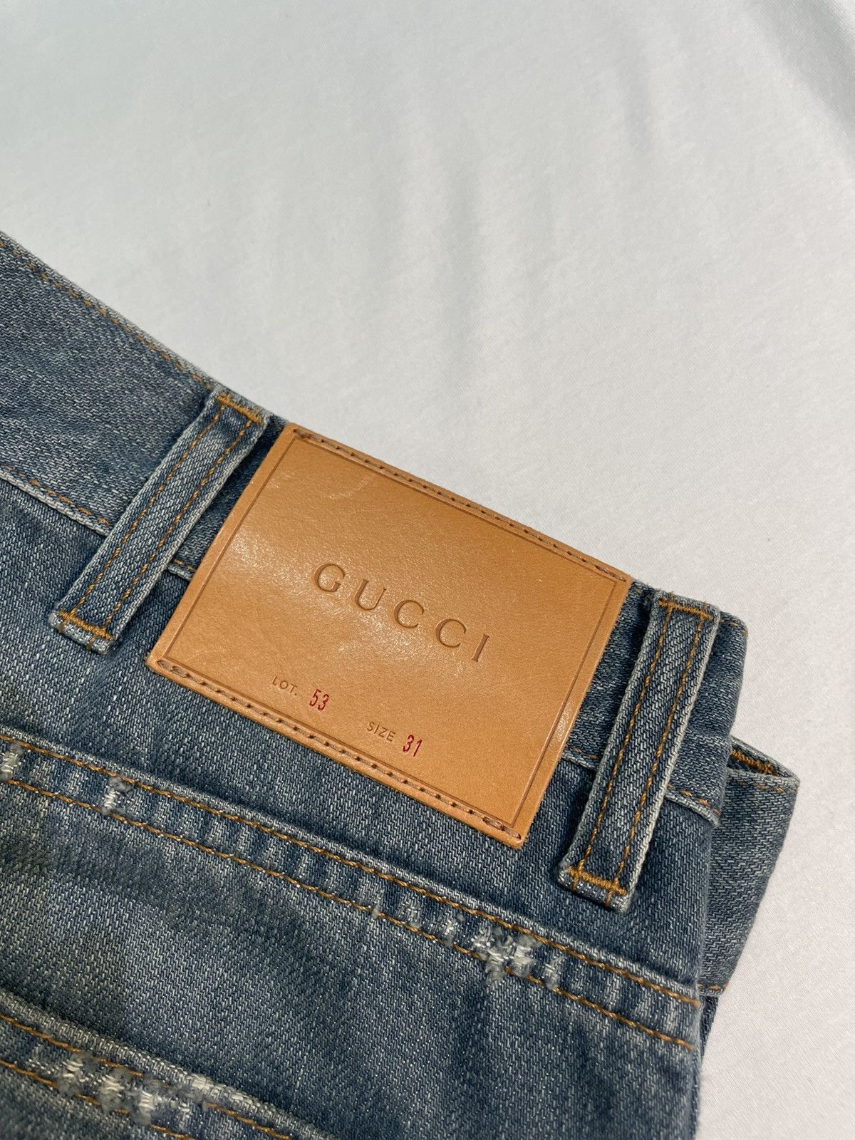 Gucci Gucci Acid Wash Cropped Jeans Size US 31 - 4 Thumbnail